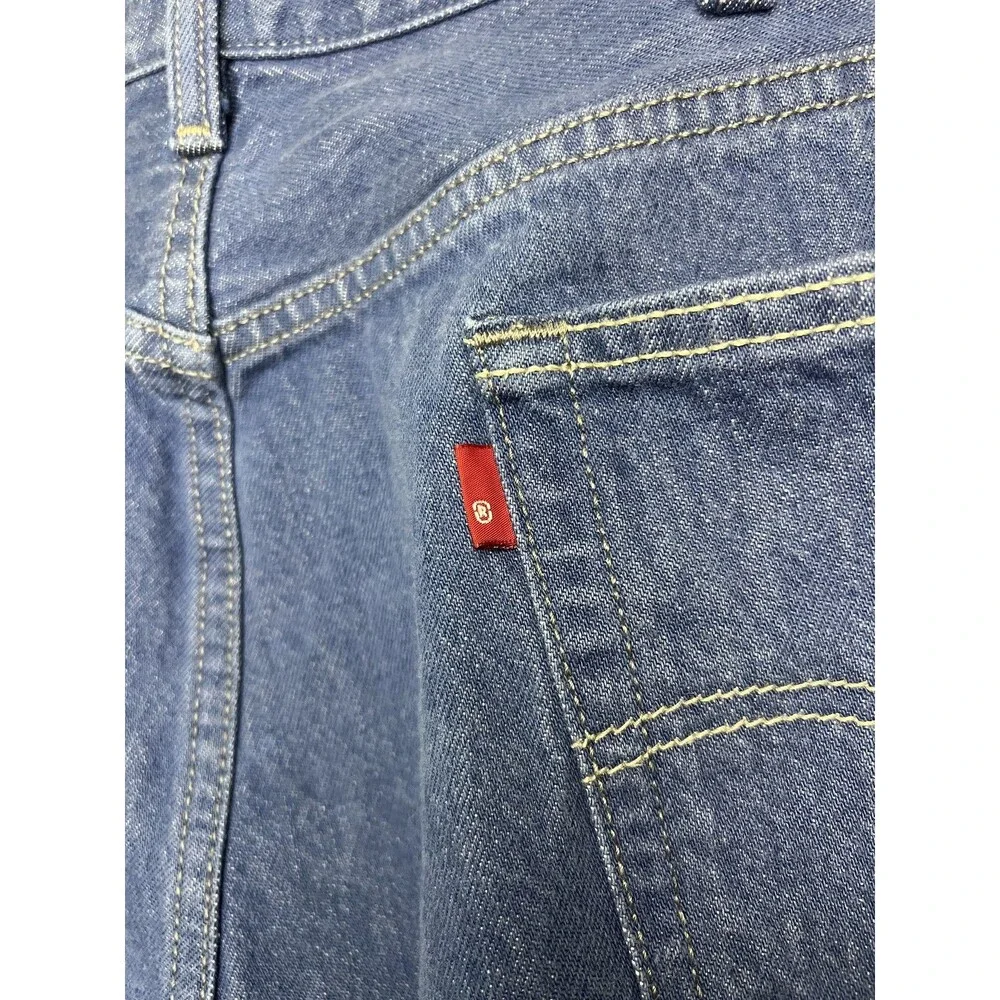 Levis 501 Jeans Mens 46x32 Blue Denim Button Fly Straight Leg Big Tall